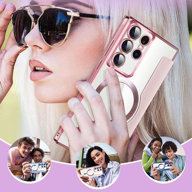 2025 New Leather Textured Flip Phone Case For Samsung S22/23/24/25 Series