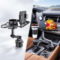 ChubbyGrip RoadMate – 3-in-1 Car Cup Holder Tray with Adjustable Phone Mount