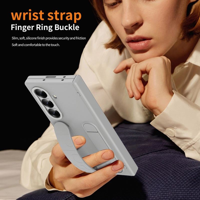 All-in-One ZFold7 Case with Hinge Protection, S Pen Slot, Built-In Strap & Screen Film