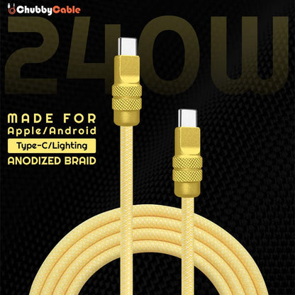 "Anodized Braid" 240W Anodizing Fast Charging Braid Cable