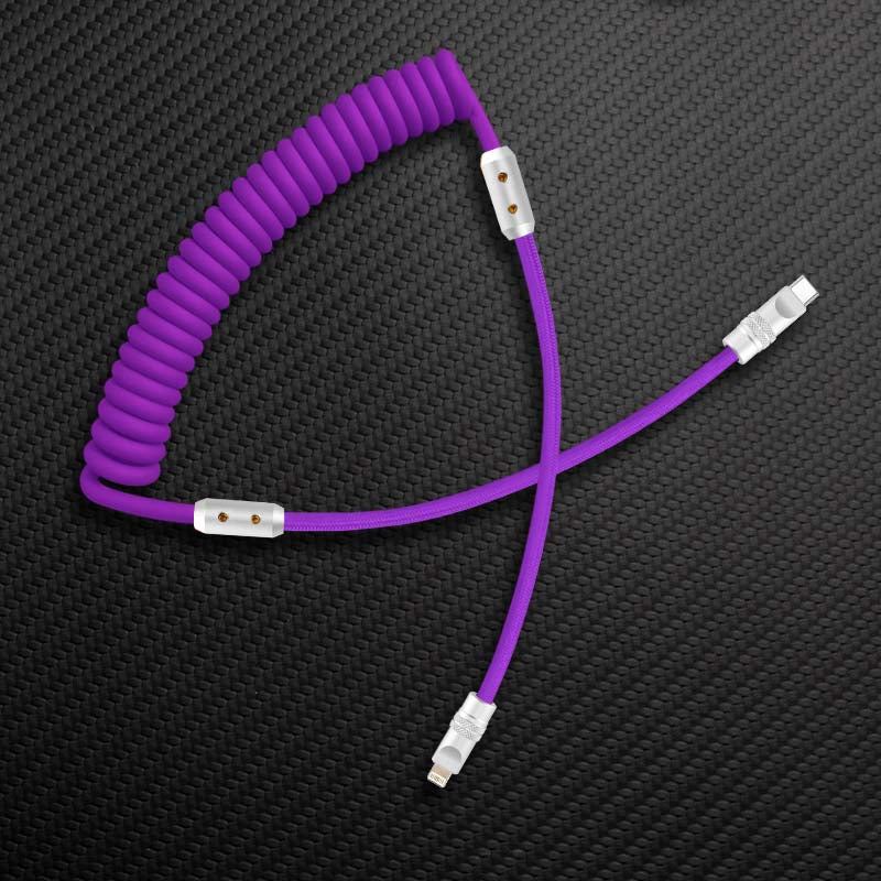 "Chubby" Spring Braided Silicone Fast Charge Cable