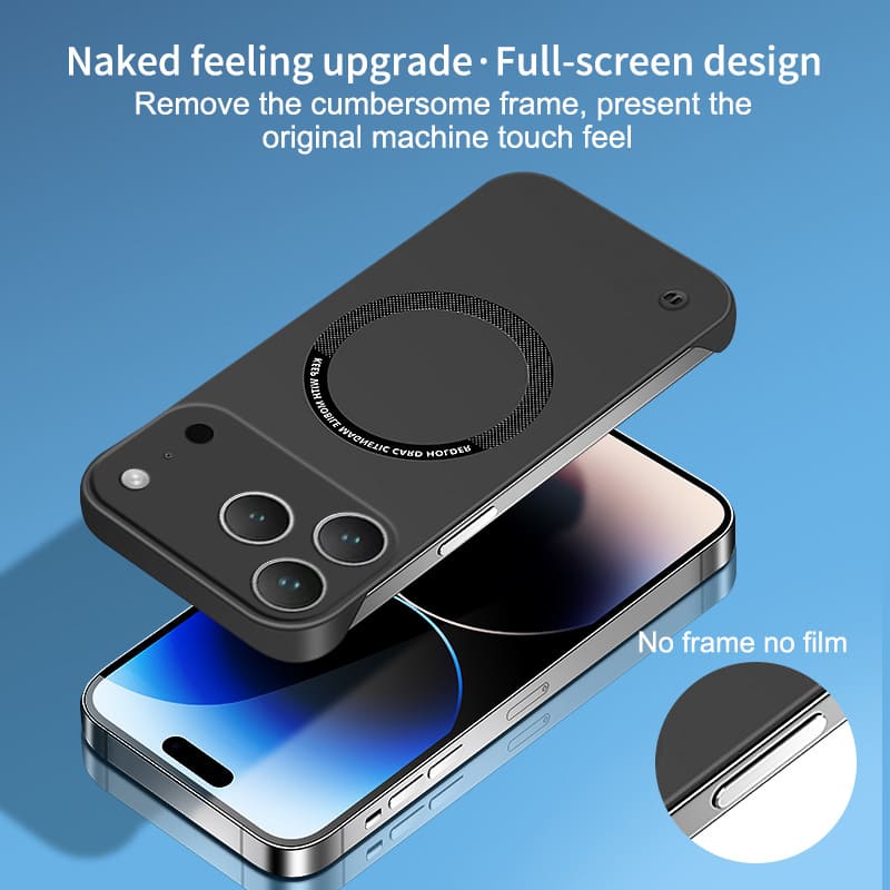 ChubbyArmor AeroGrip - 0.3mm Ultra-Thin Magnetic Skeleton Case with Aircraft-Grade PC Armor