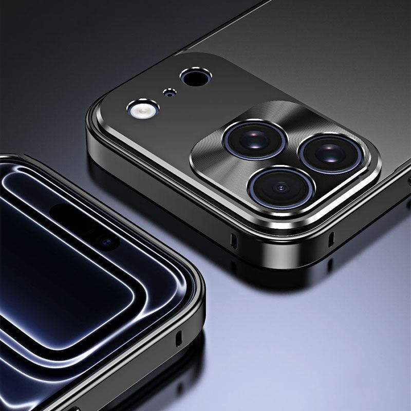 ChubbyArmor AirFrame - Ultra-Thin Metal Frame Case With Detachable Matte Back & Lens Protector For iPhone 17