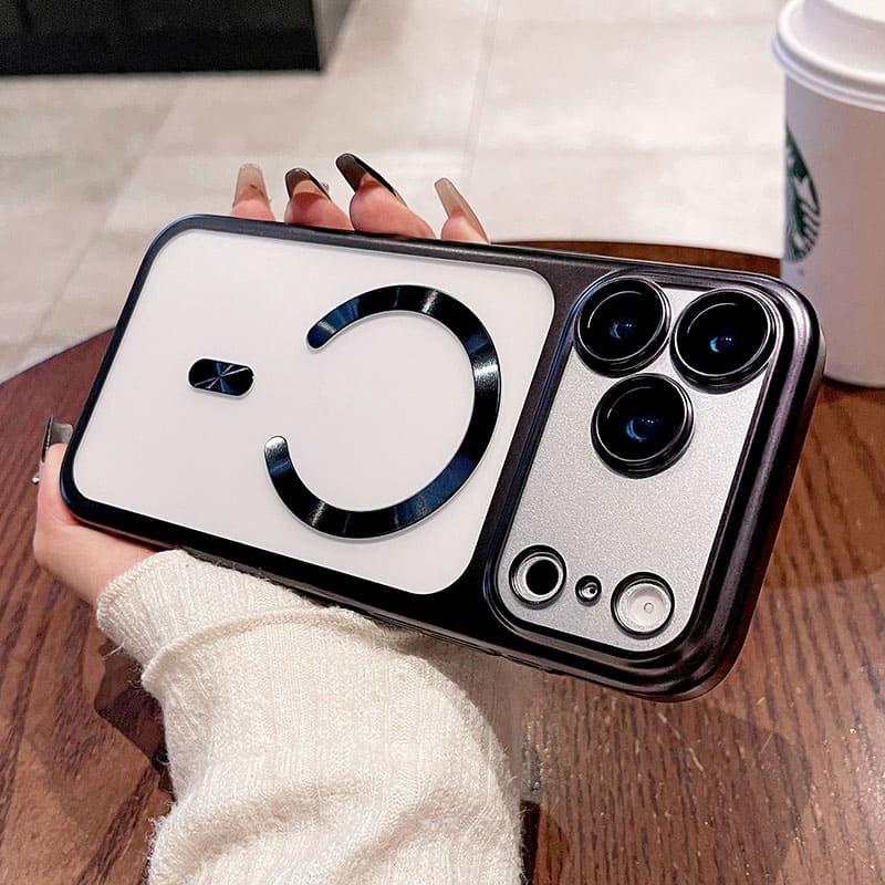 ChubbyArmor Clear - Electroplated Matte Magnetic Case with Lens Film for iPhone 17