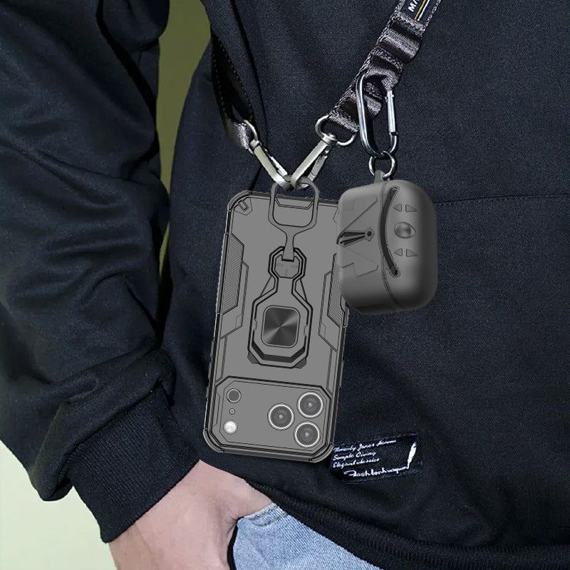 ChubbyArmor Defender – Military-Grade Magnetic Shockproof Case with 360° Hidden Metal Kickstand