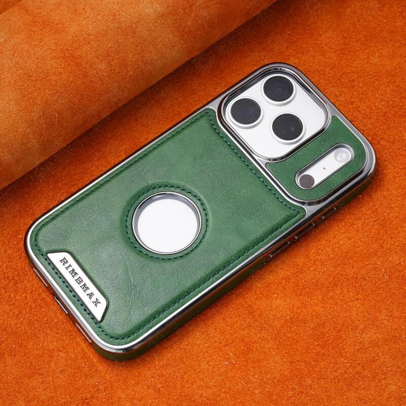 ChubbyArmor Elite - Magnetic Leather Case with Electroplated Frame for iPhone 17