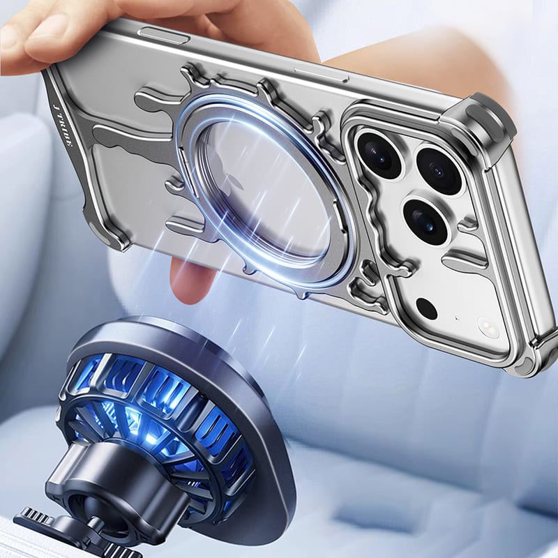 ChubbyArmor LavaFlow - Metal Cooling Magnetic Rotating Case For iPhone 17