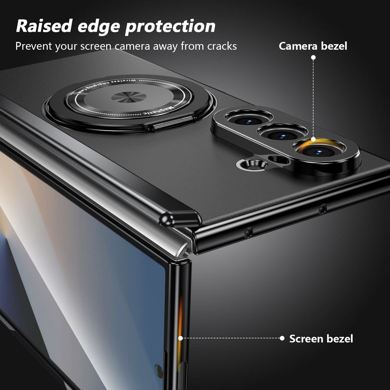 ChubbyArmor MagRotate – All-In-One Magnetic Case With Built-In Screen Protector & 360° Rotating Stand For Samsung