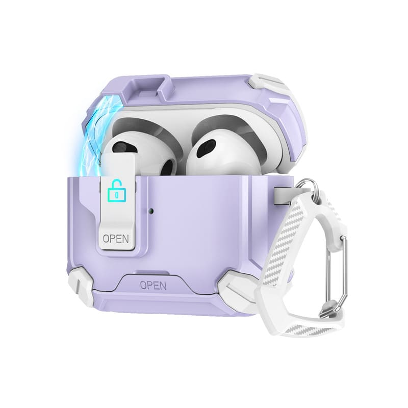 ChubbyArmor PodLock - Multi-Function AirPods Case - Protective Cover with Secure Hook & Carabiner