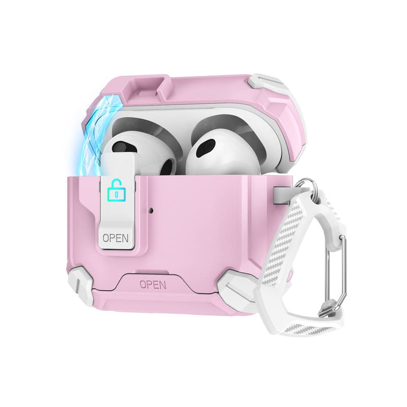 ChubbyArmor PodLock - Multi-Function AirPods Case - Protective Cover with Secure Hook & Carabiner