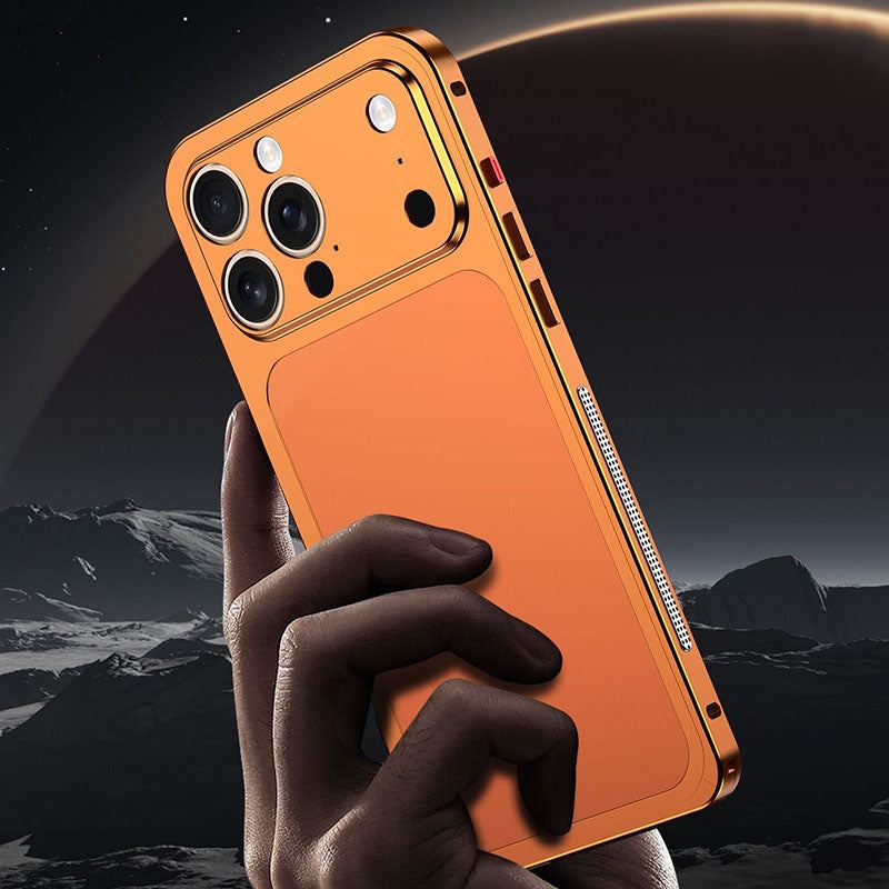 ChubbyArmor ProBack - Ultra-Thin Metal Bumper Case With 17 Pro Style Back Panel