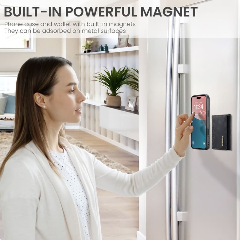 ChubbyArmor Safe - Detachable Magnetic Wallet Case with Stand for iPhone 17