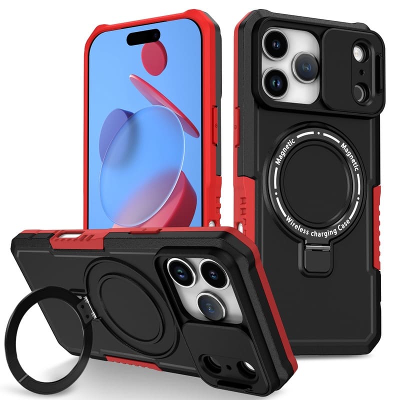 ChubbyArmor Shild- Military Protection Magnetic Case with Slide Lens Cover for iPhone 17