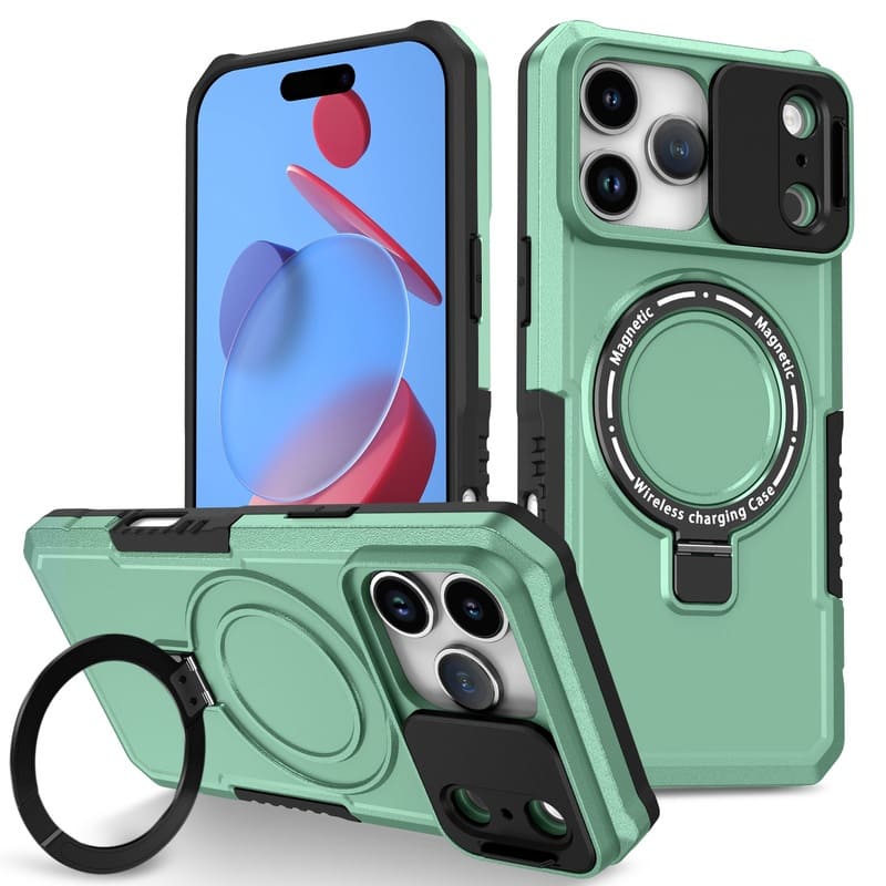 ChubbyArmor Shild- Military Protection Magnetic Case with Slide Lens Cover for iPhone 17