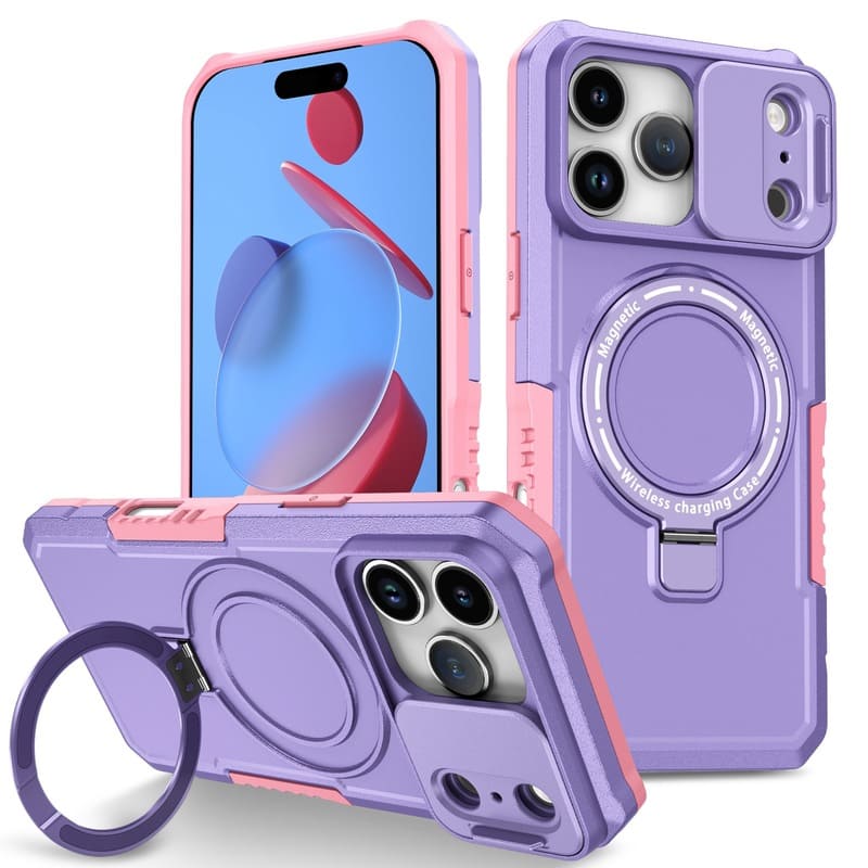 ChubbyArmor Shild- Military Protection Magnetic Case with Slide Lens Cover for iPhone 17