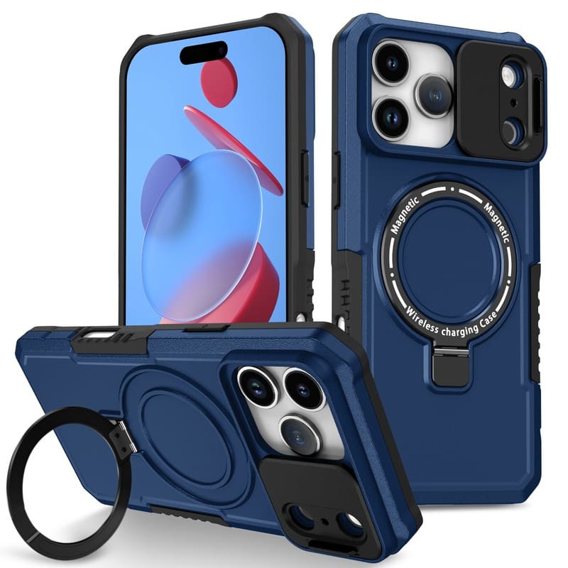 ChubbyArmor Shild- Military Protection Magnetic Case with Slide Lens Cover for iPhone 17