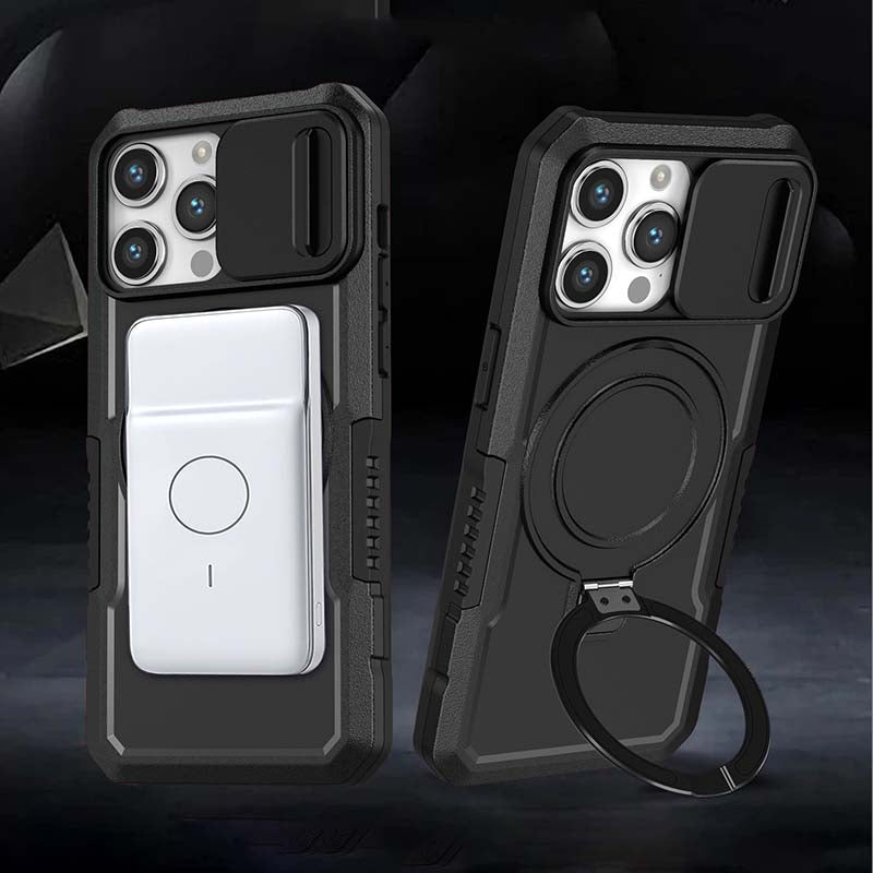 ChubbyArmor Shild- Military Protection Magnetic Case with Slide Lens Cover for iPhone 17