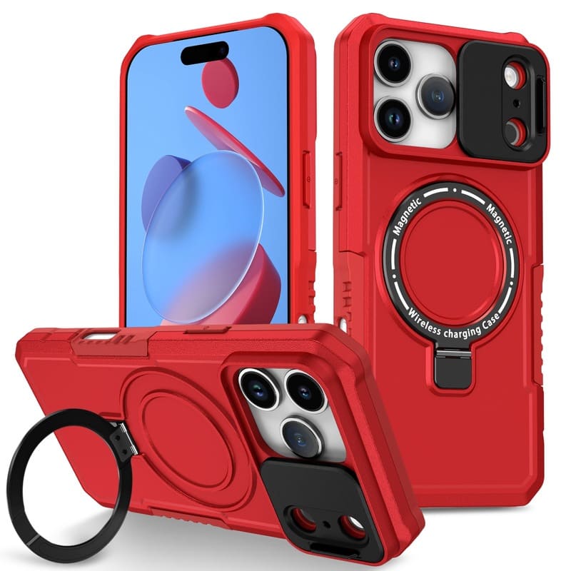 ChubbyArmor Shild- Military Protection Magnetic Case with Slide Lens Cover for iPhone 17