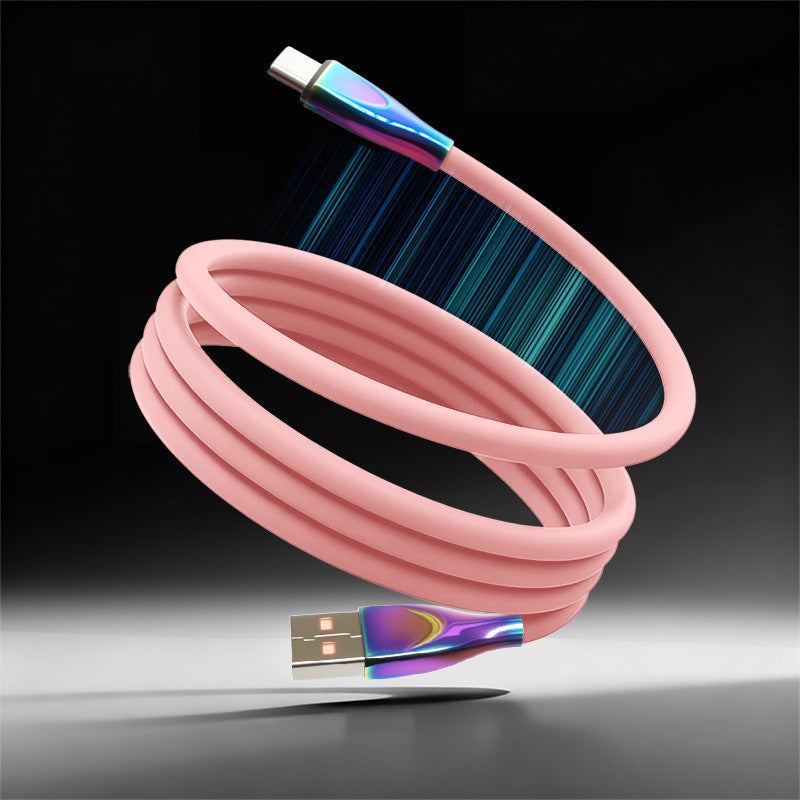 ChubbyCable Anodized Rainbow - 100W Magnetic Silicone Easy-Pack Charge Cable