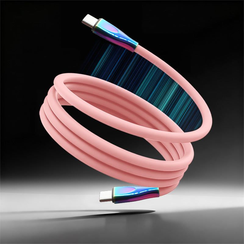 ChubbyCable Anodized Rainbow - 100W Magnetic Silicone Easy-Pack Charge Cable