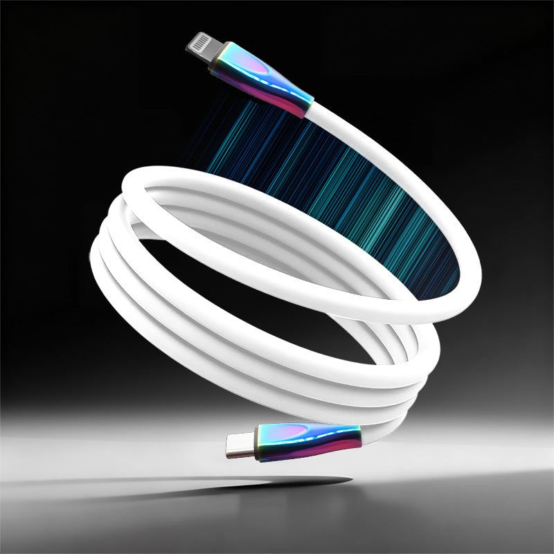 ChubbyCable Anodized Rainbow - 100W Magnetic Silicone Easy-Pack Charge Cable