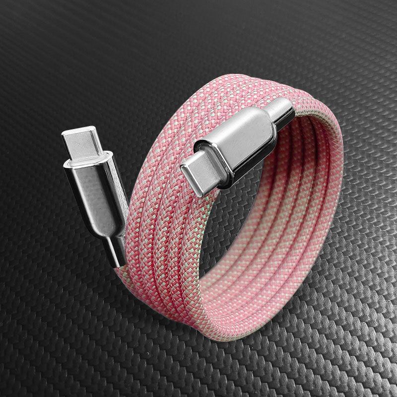 ChubbyCable MagSnap Neon- Magnetic 240W Easy-Pack Charge Cable