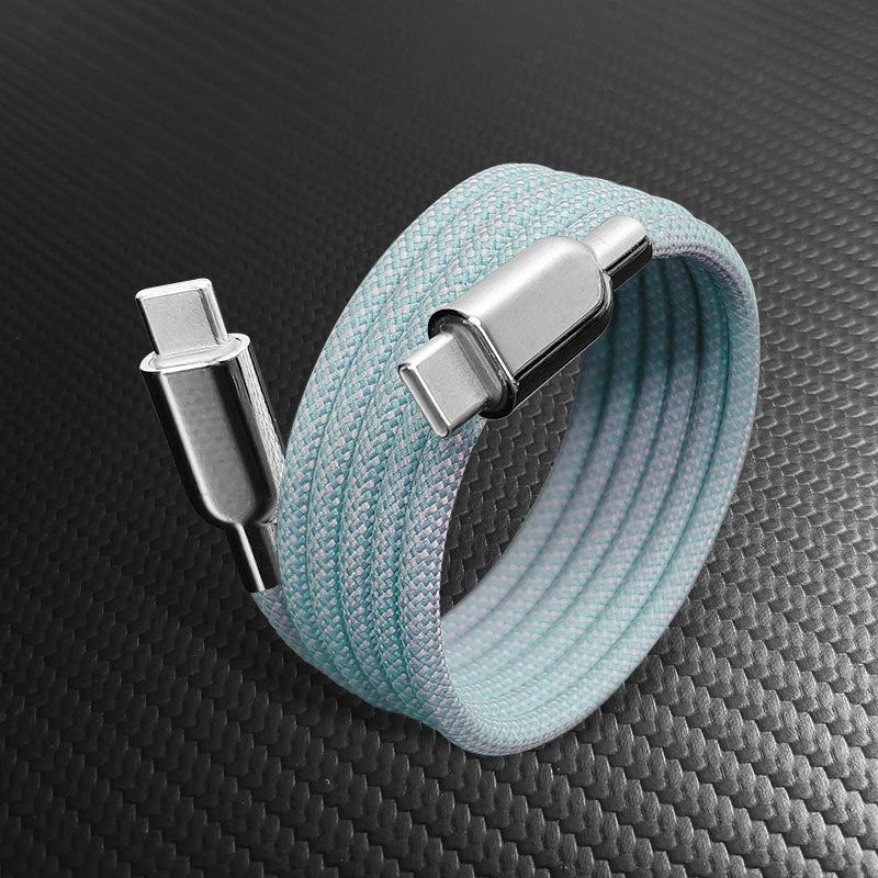 ChubbyCable MagSnap Neon- Magnetic 240W Easy-Pack Charge Cable