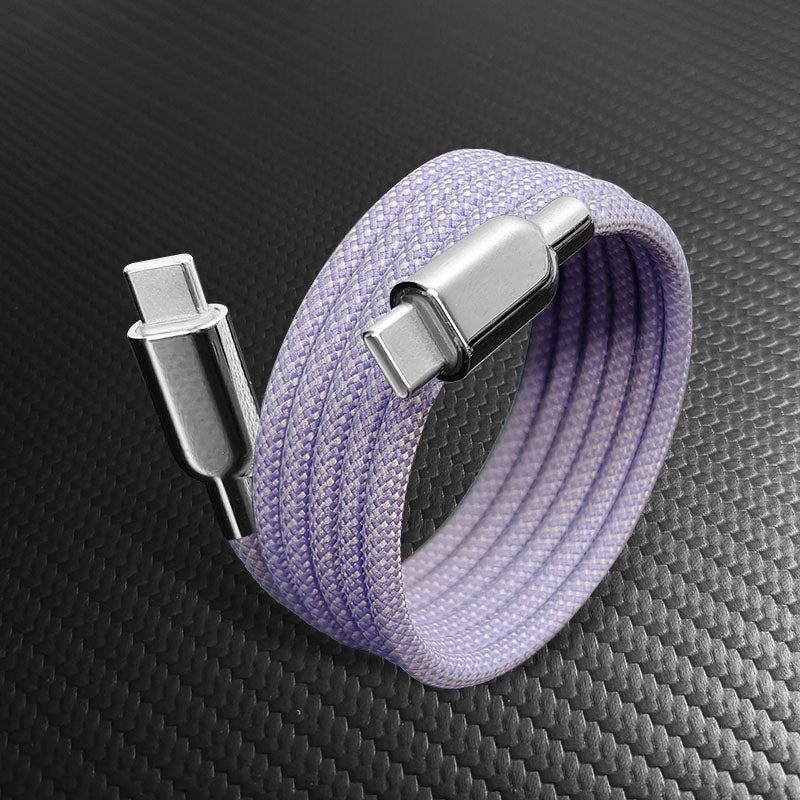ChubbyCable MagSnap Neon- Magnetic 240W Easy-Pack Charge Cable