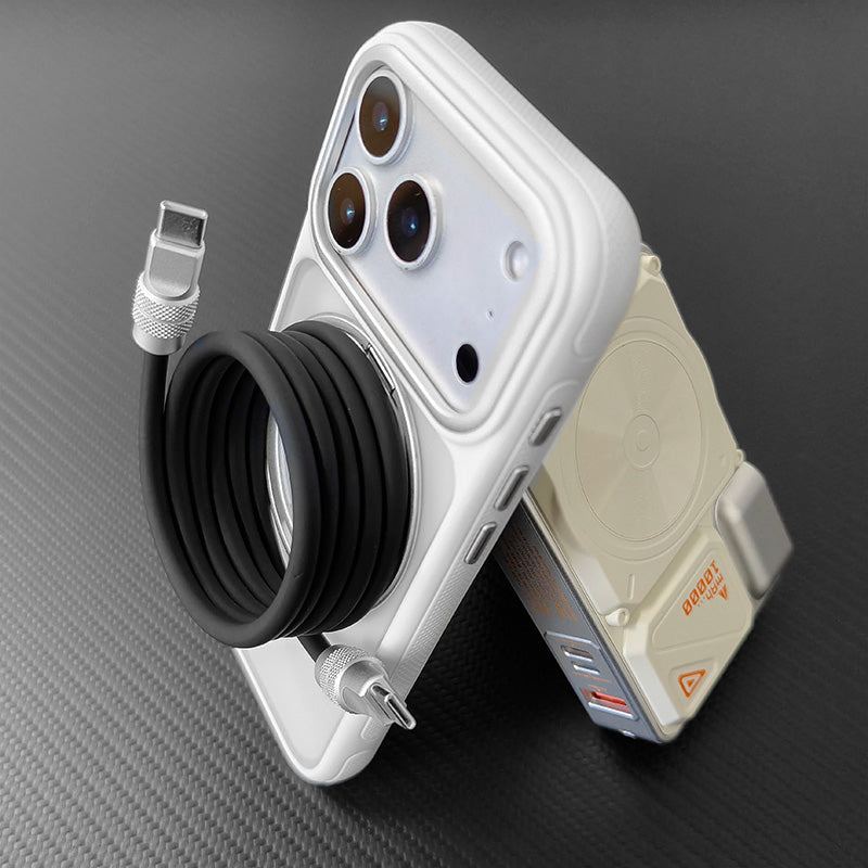 ChubbyCable MagSnap Silicone Classic - Magnetic 240W Easy-Pack Charge Cable