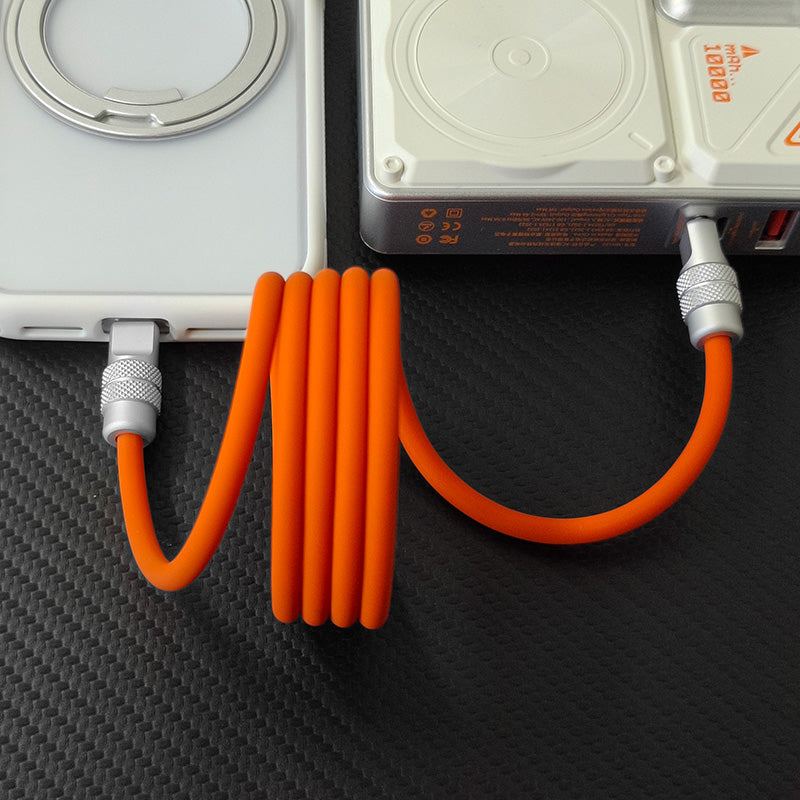 ChubbyCable MagSnap Silicone Classic - Magnetic 240W Easy-Pack Charge Cable