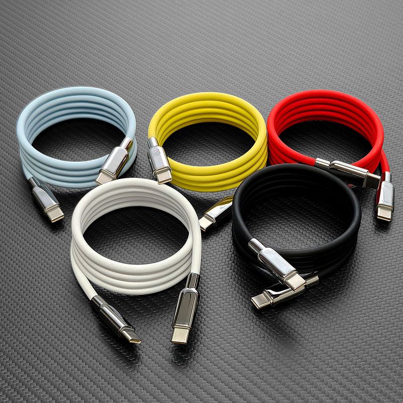 ChubbyCable MagSnap Silicone - Magnetic 240W Easy-Pack Charge Cable