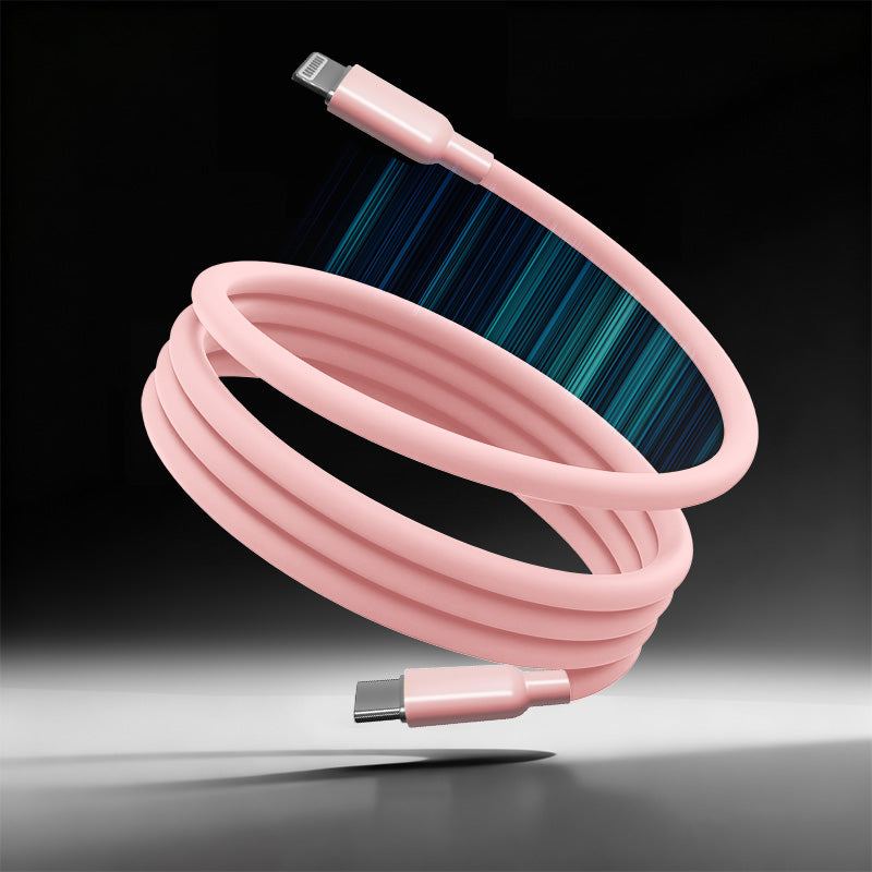 ChubbyCable MagSnap Solid Color - Magnetic Silicone 240W Easy-Pack Charge Cable