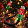 ChubbyCable Christmas Edition – 240W Holiday-Themed USB-C Fast Charging Cable