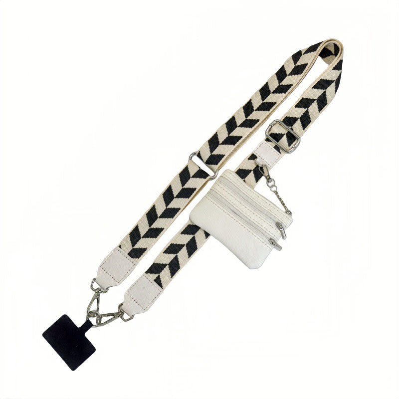ChubbyCarry™ StrapVault – 2-in-1 Crossbody Phone Lanyard with Detachable Strap & Secure Zipper Wallet