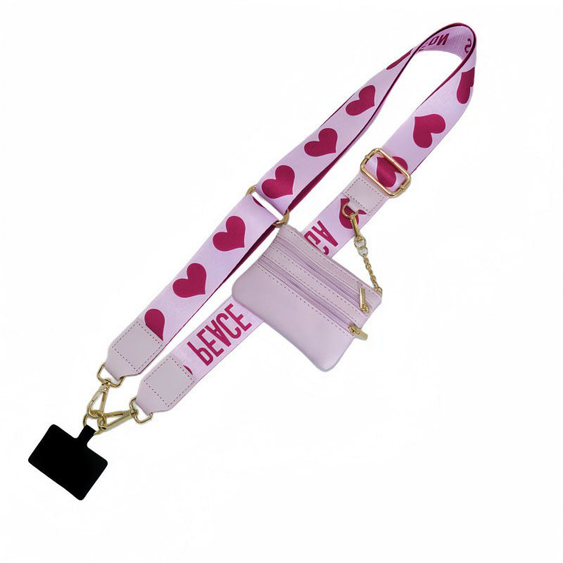 ChubbyCarry™ StrapVault – 2-in-1 Crossbody Phone Lanyard with Detachable Strap & Secure Zipper Wallet