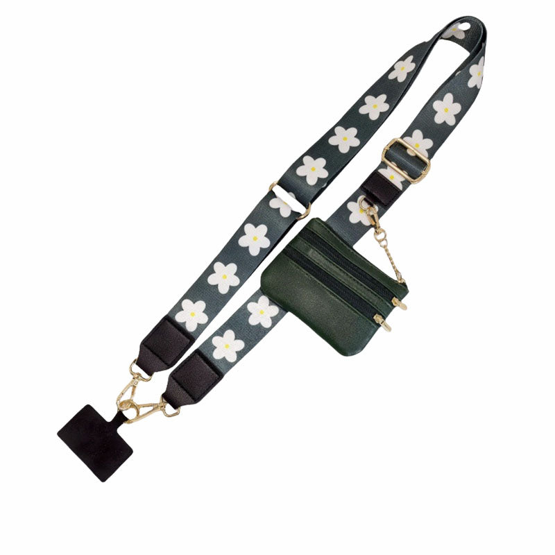 ChubbyCarry™ StrapVault – 2-in-1 Crossbody Phone Lanyard with Detachable Strap & Secure Zipper Wallet