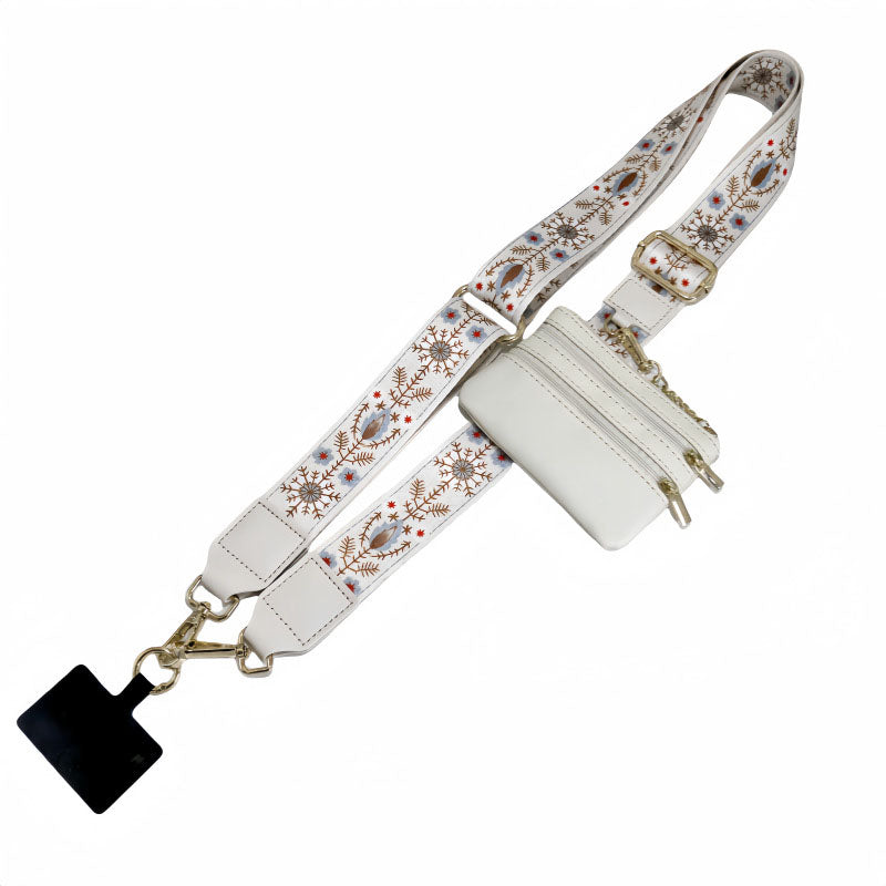 ChubbyCarry™ StrapVault – 2-in-1 Crossbody Phone Lanyard with Detachable Strap & Secure Zipper Wallet