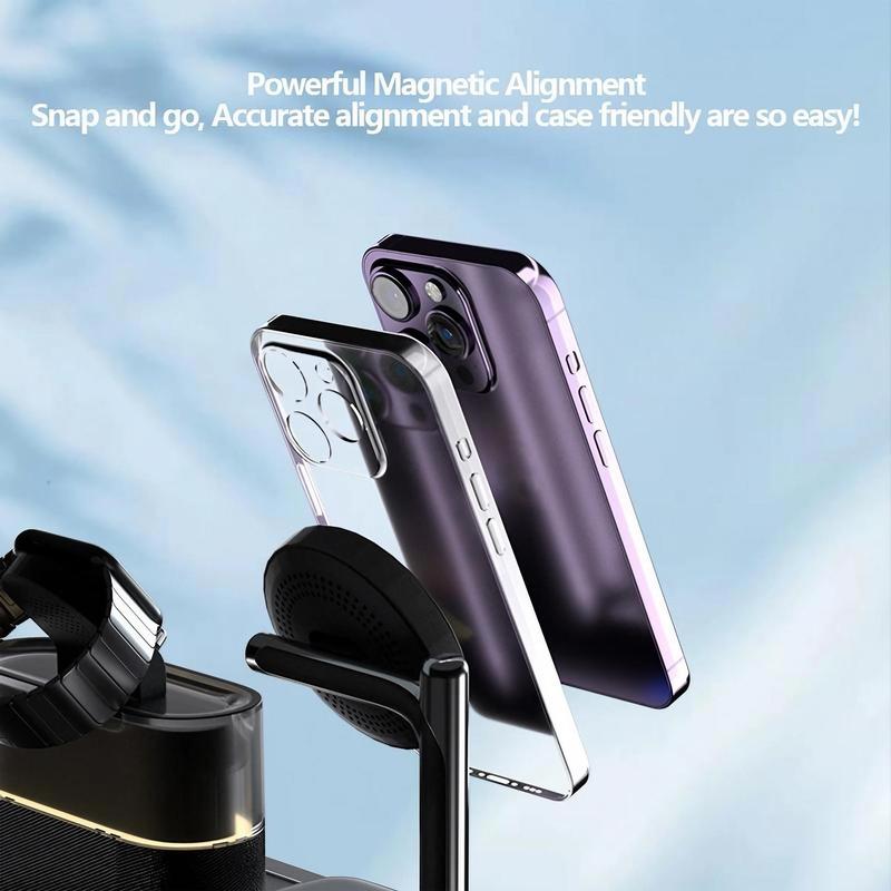 ChubbyCharge 5-in-1 Smart Dock – Wireless Power Station with Alarm