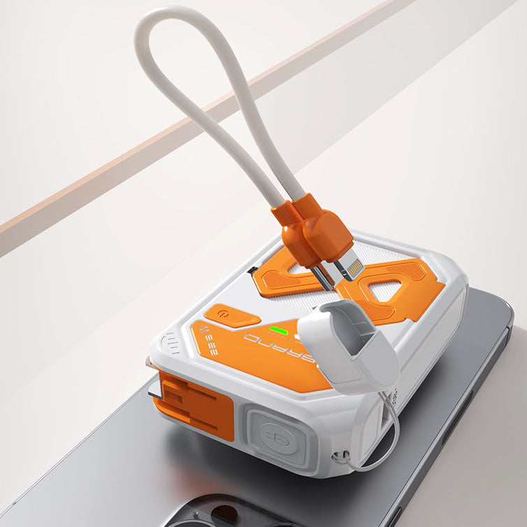 ChubbyCharge MagLink – 10000mAh Magnetic Power Bank With Built-In Cable & AC Wall Plug