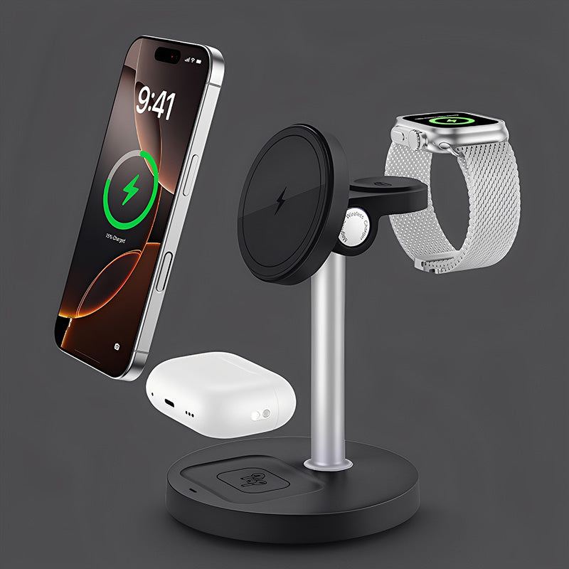 ChubbyCharge TrioFlow Lite- 3-in-1 MagSafe Charging Station