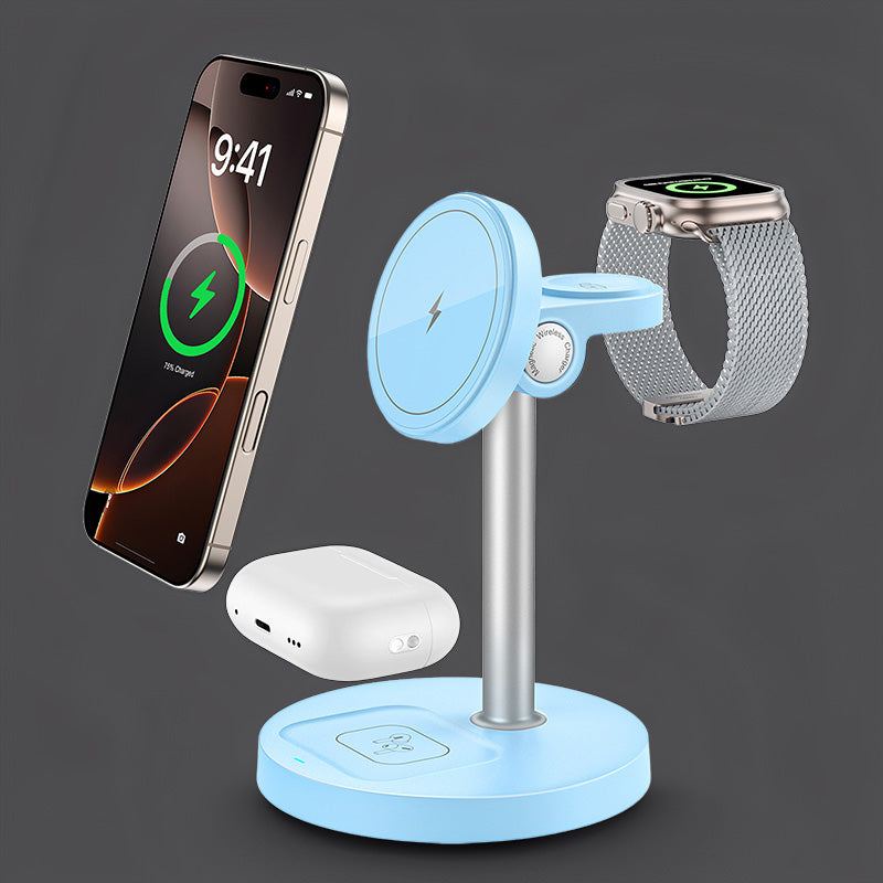 ChubbyCharge TrioFlow Lite- 3-in-1 MagSafe Charging Station