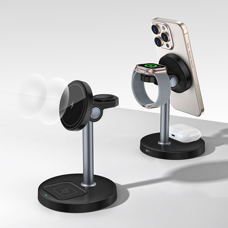 ChubbyCharge TrioFlow Lite- 3-in-1 MagSafe Charging Station