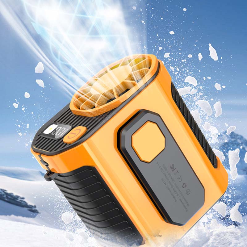 ChubbyCool Lite 5000mAh Portable Fan Belt – Rechargeable Wearable Cooler with Flashlight