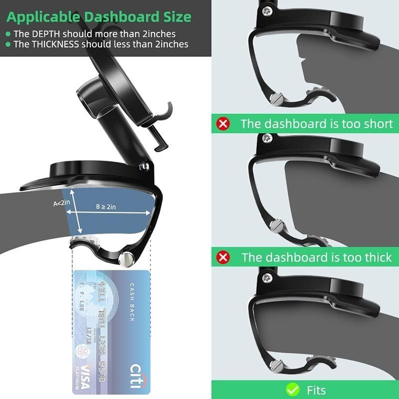 ChubbyDrive Pivot - 360° One-Hand Operation Car Mount With Shock Absorption