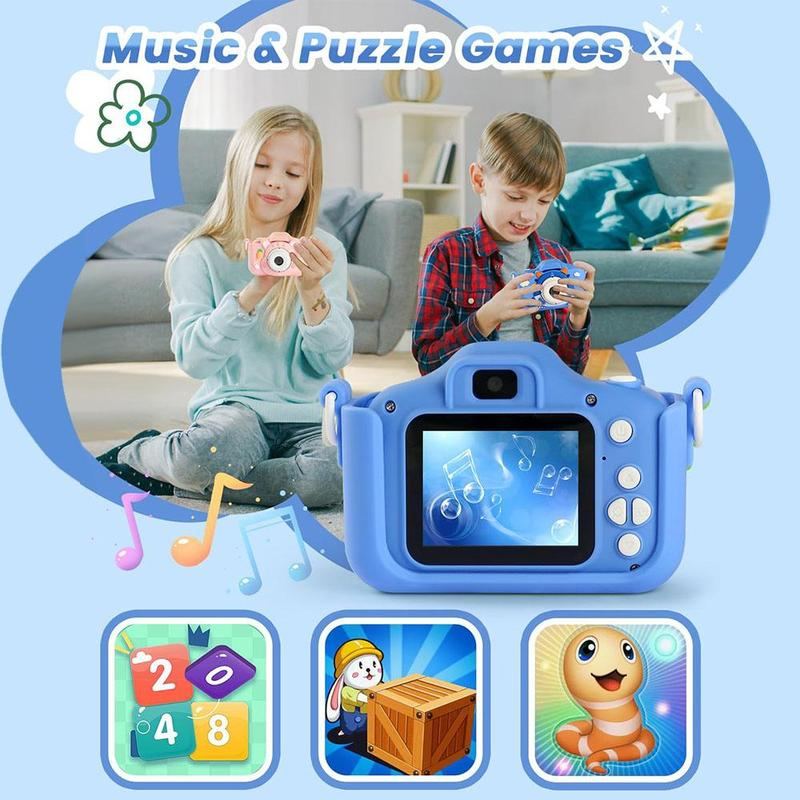 ChubbyGear DinoShot - Kids First Digital Camera - Dinosaur Themed with 32GB Memory & Safe Design for Ages 3-8