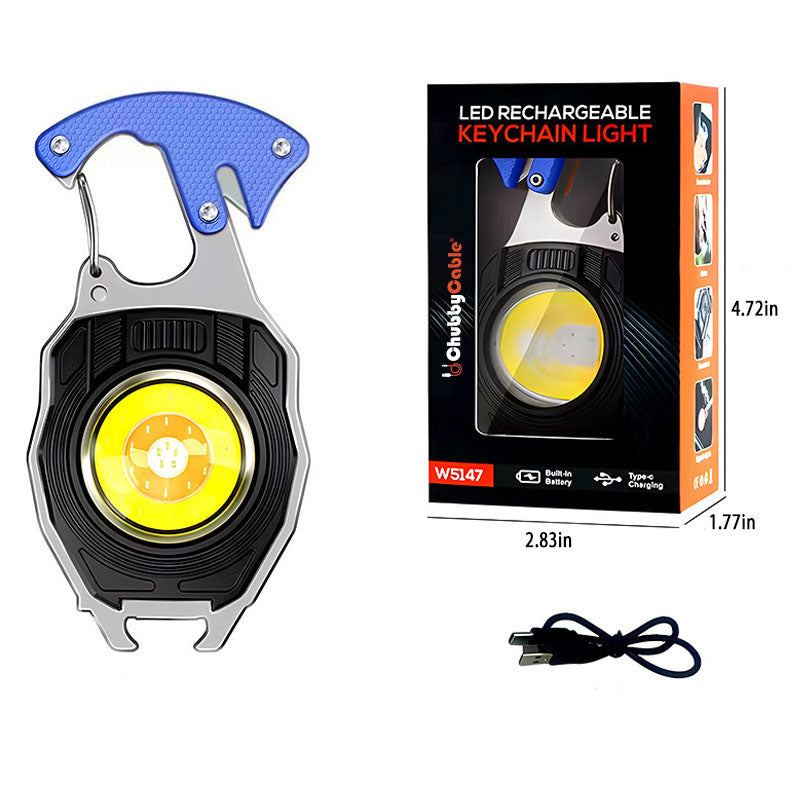 ChubbyGear MultiAlert - 6-in-1 Survival Light - Magnetic USB Light/Bottle Opener/Whistle for Outdoor Emergency
