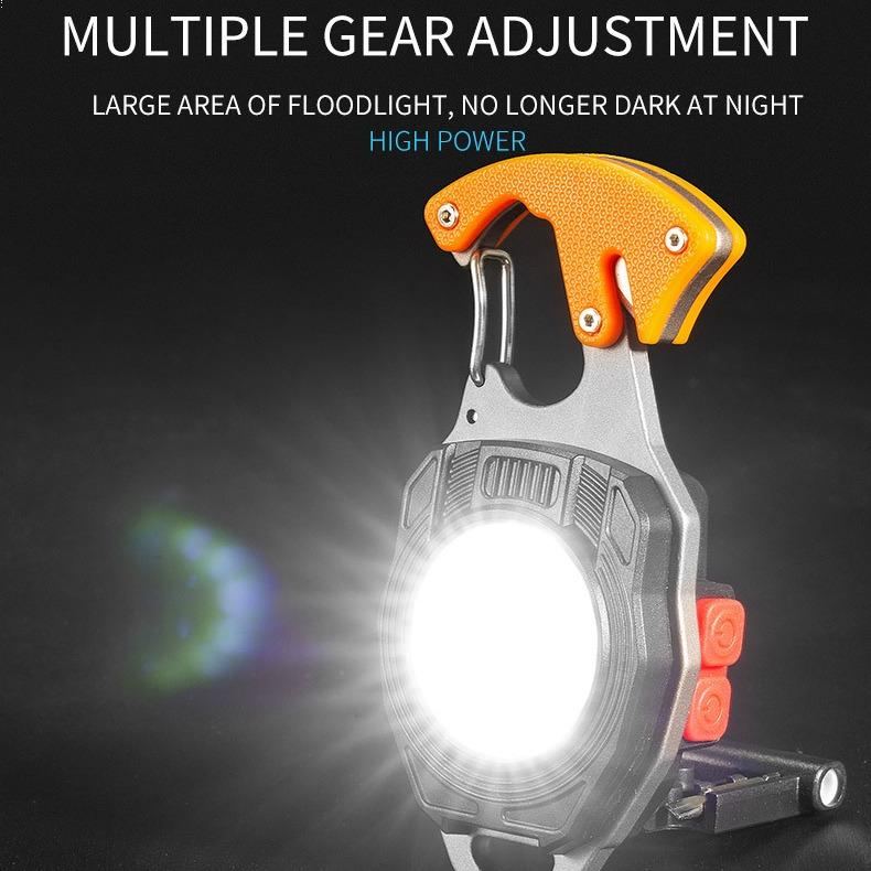 ChubbyGear MultiAlert - 6-in-1 Survival Light - Magnetic USB Light/Bottle Opener/Whistle for Outdoor Emergency