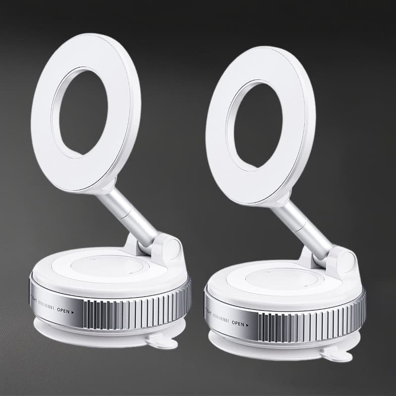 ChubbyGrip Flex - Military-Grade Magnetic Holder - Vacuum Suction Works on Glass/Dashboard/Tile