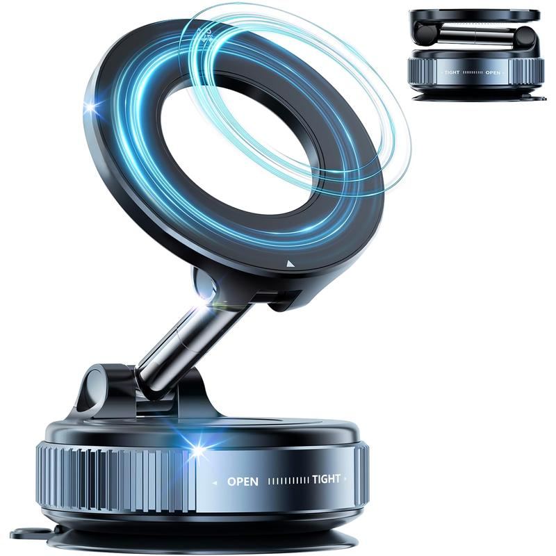 ChubbyGrip Flex - Military-Grade Magnetic Holder - Vacuum Suction Works on Glass/Dashboard/Tile