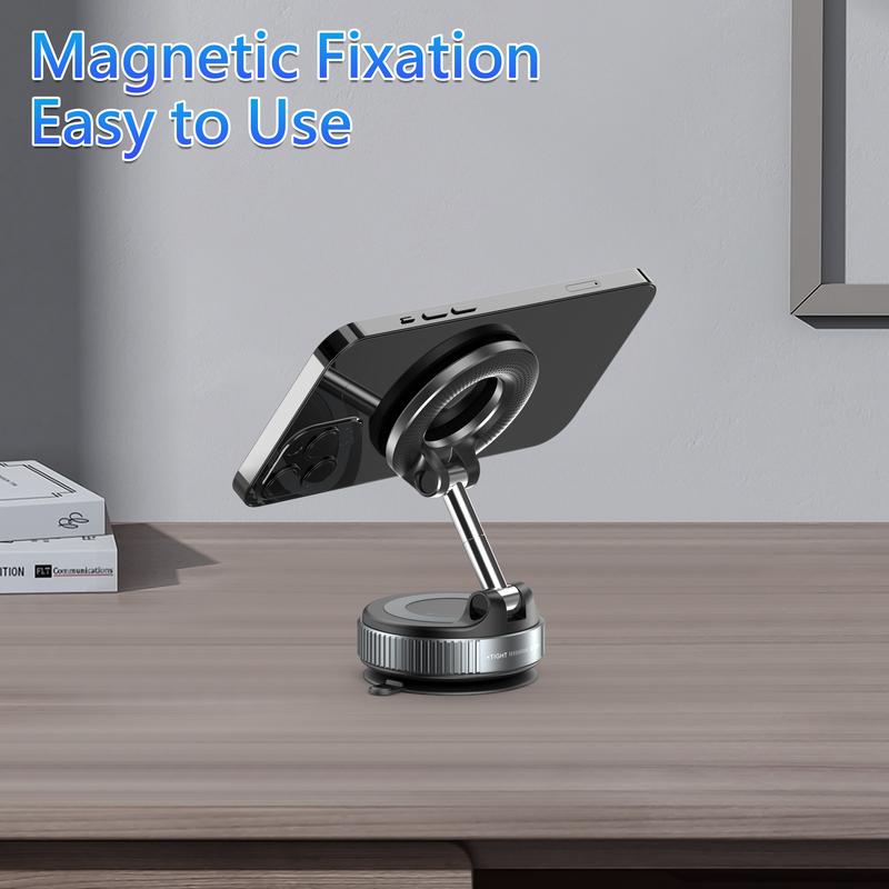 ChubbyGrip Flex - Military-Grade Magnetic Holder - Vacuum Suction Works on Glass/Dashboard/Tile